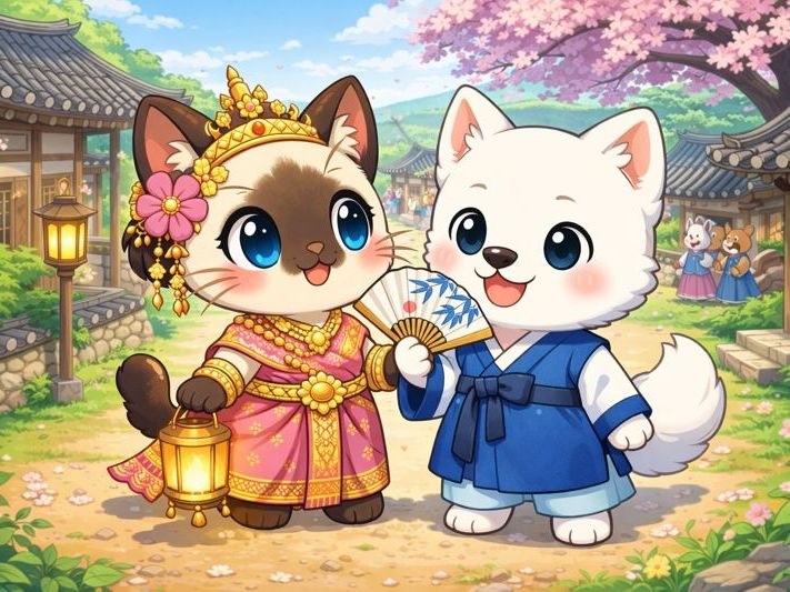 쨔이와 마루의 우정 이야기