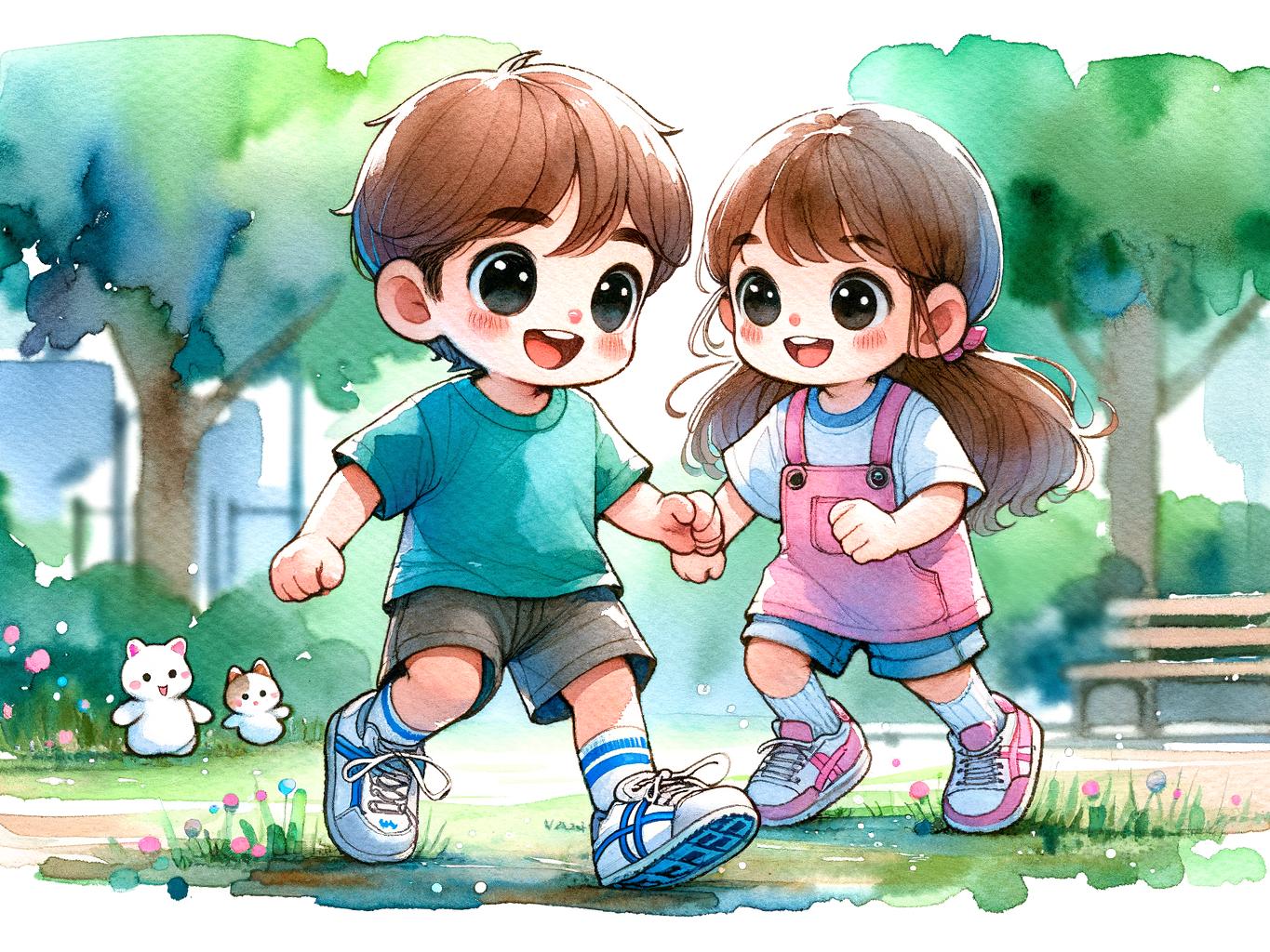 지우와 한나리의 우정 모험