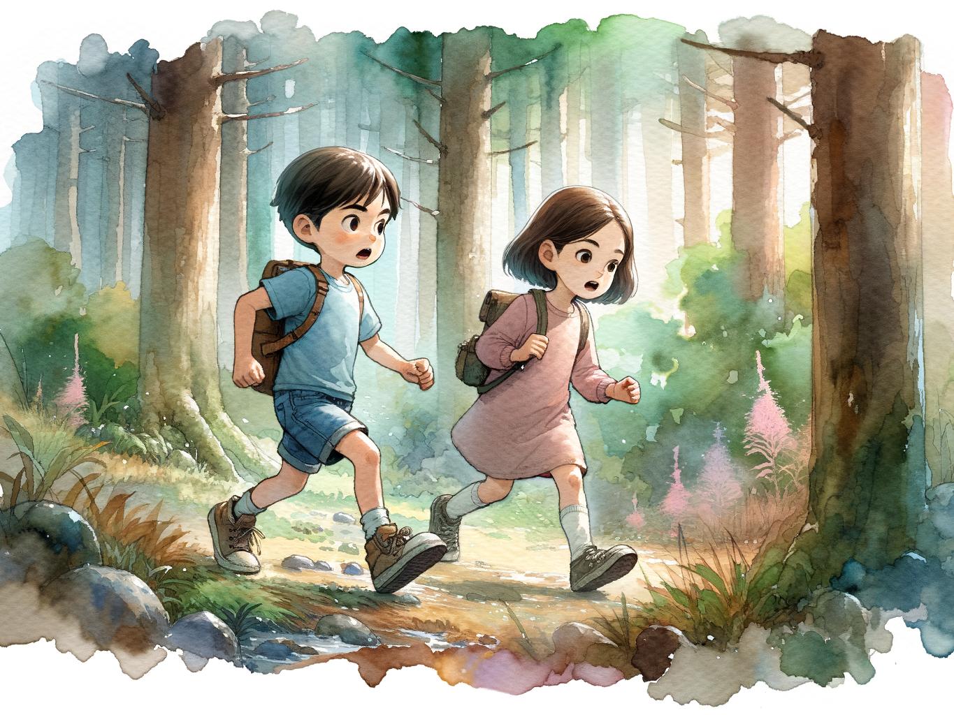 민준이와 소윤이의 숲속 모험